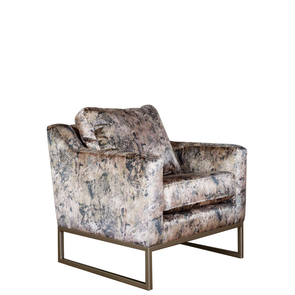 Buoyant/Money Penny - Accent Chair - Orb Gold - Chrome - Angled.jpg