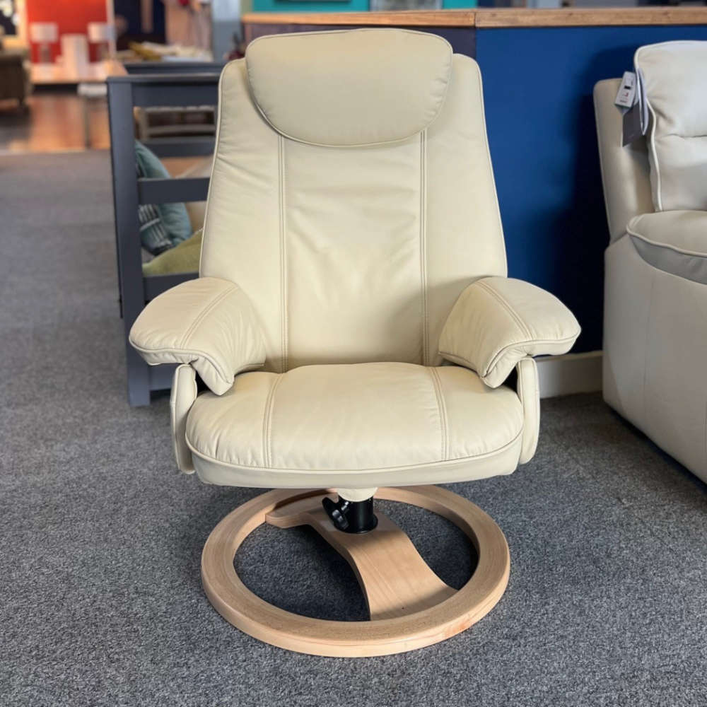 Tudor Leather Manual Recliner Chair