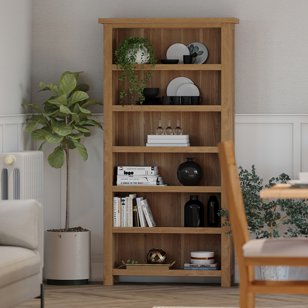 Didcot Oak 6' Bookcase
