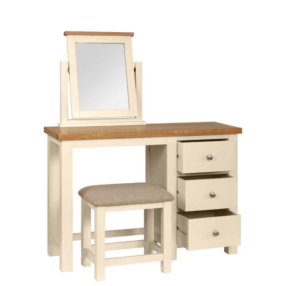 Devonshire Living/Dorset Painted/Ivory/DPT022PI_DPT023PI_painted_dressing_table_stool_vanity_mirror_bedroom_oak_top_ivory_open.jpg