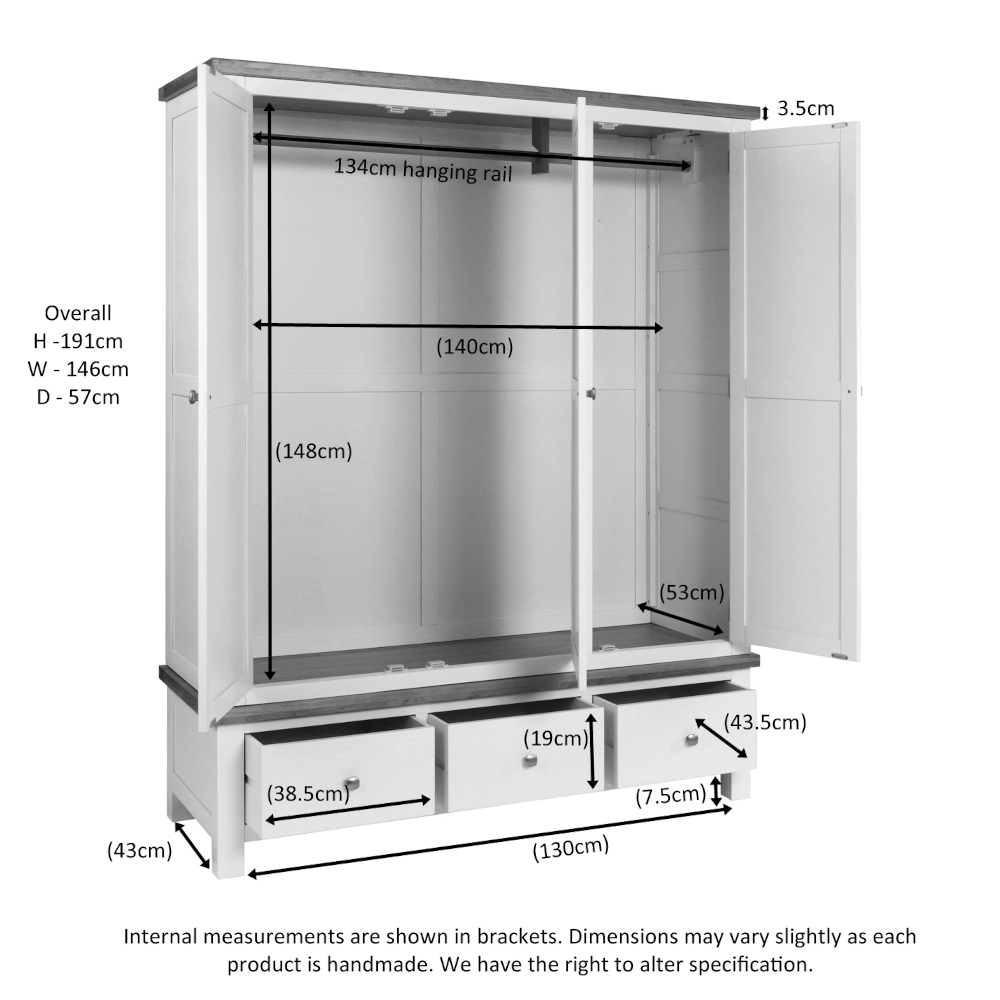 Devonshire Living/Dorset Painted/Measurements/DPT033PI Open.jpg