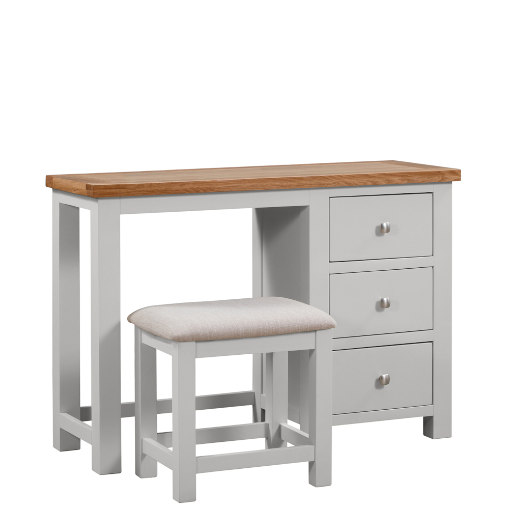 Didcot Painted Double Pedestal Dressing Table And Stool