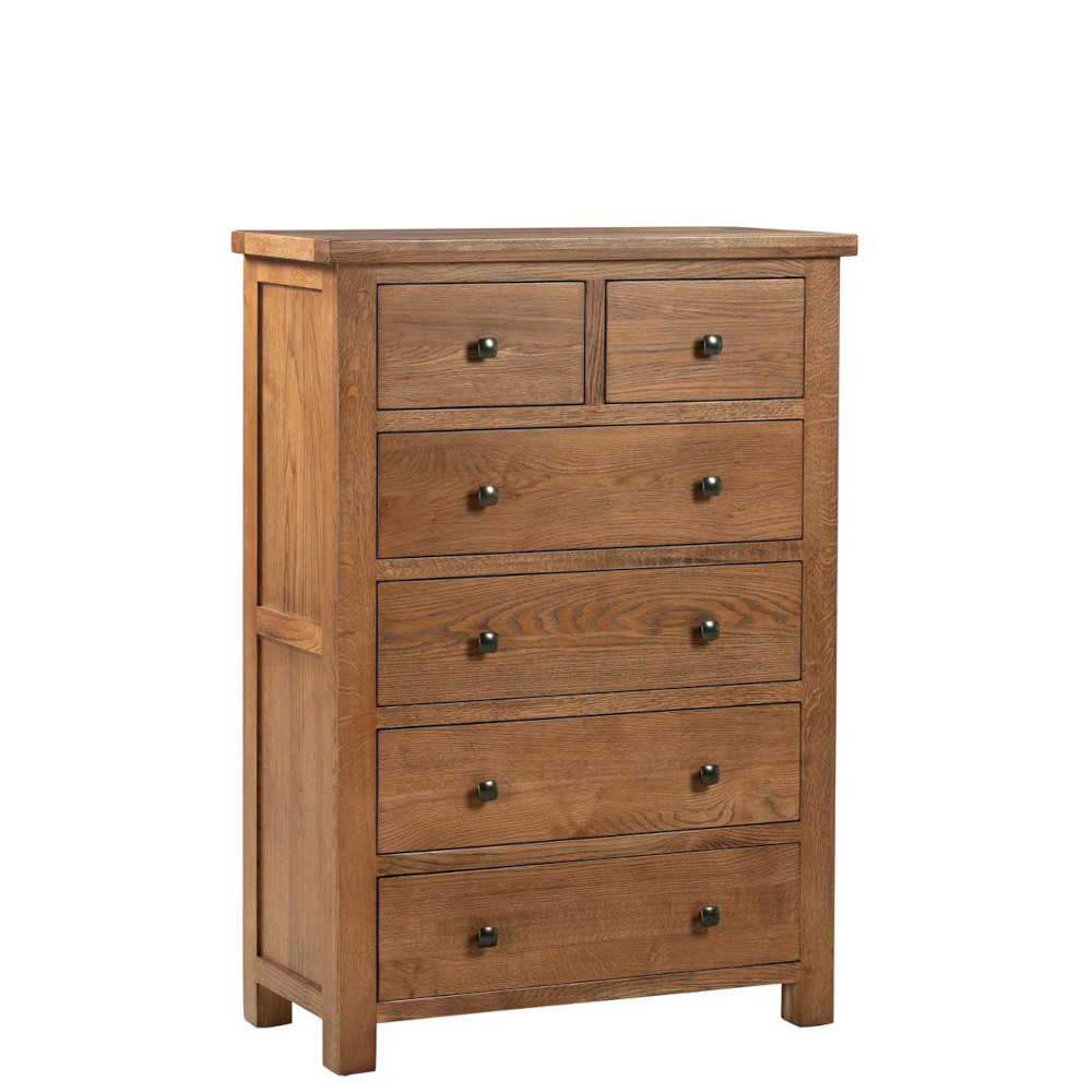 Devonshire Living/Dorset Rustic/Bedroom/DOR005R_2_4_drawer_chest_table_bedroom_storage_dark_rustic_oak.jpg