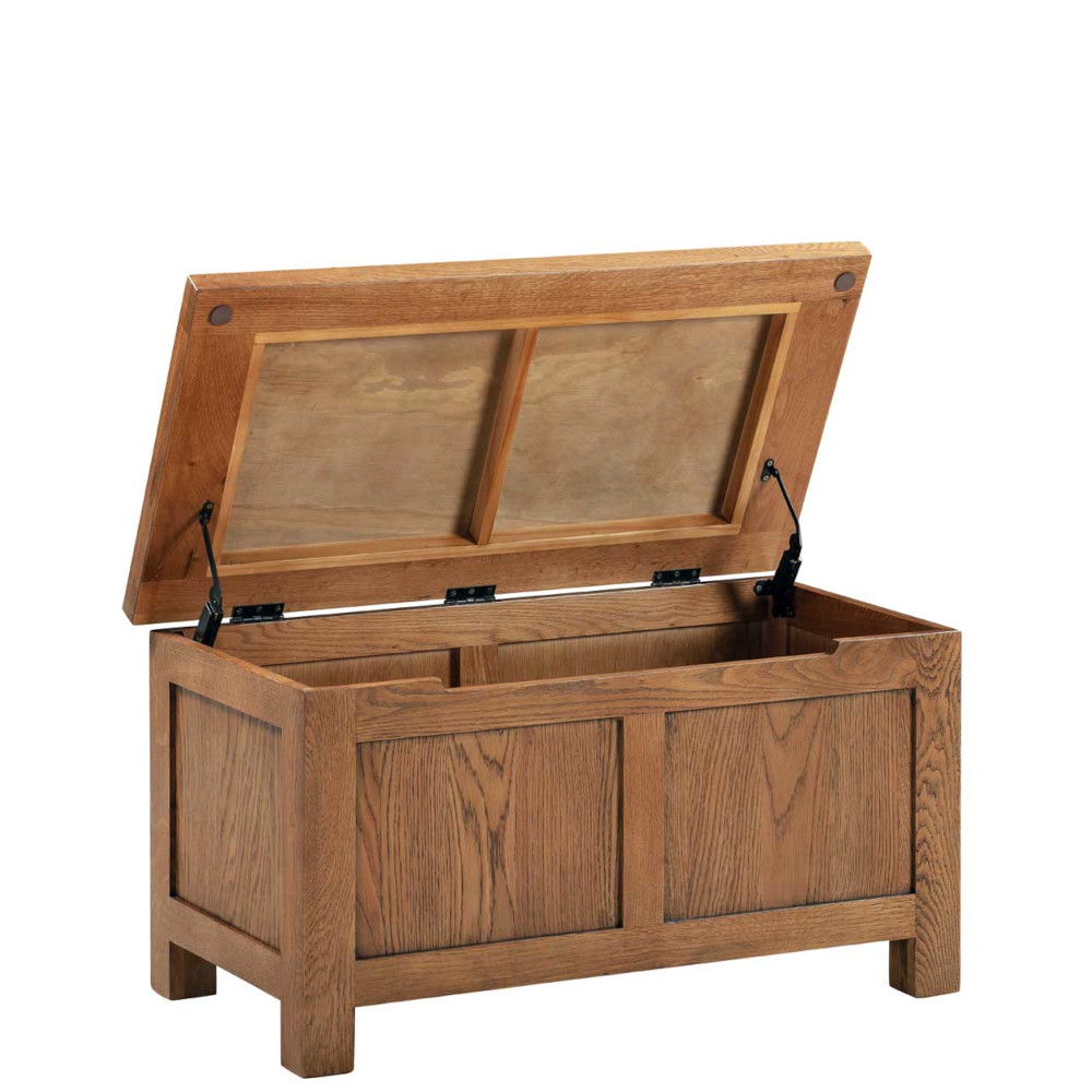 Devonshire Living/Dorset Rustic/Bedroom/DOR021R_blanket_box_end_of_bed_storage_bedroom_dark_rustic_oak_open.jpg