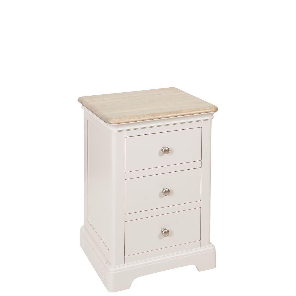 Loxley Painted 3 Drawer Bedside