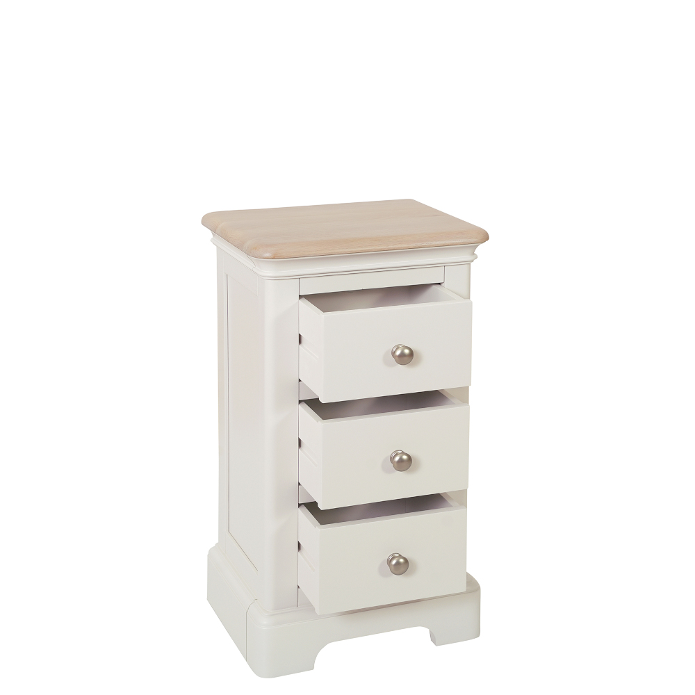 Devonshire Living/Lydford Grey/LYD009_Compact 3 Drawer Bedside Painted Grey Mist_2.jpg
