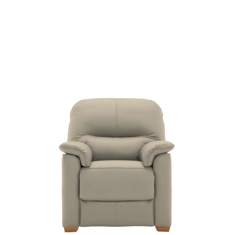 G Plan Chadwick Leather Armchair With Wooden Feet