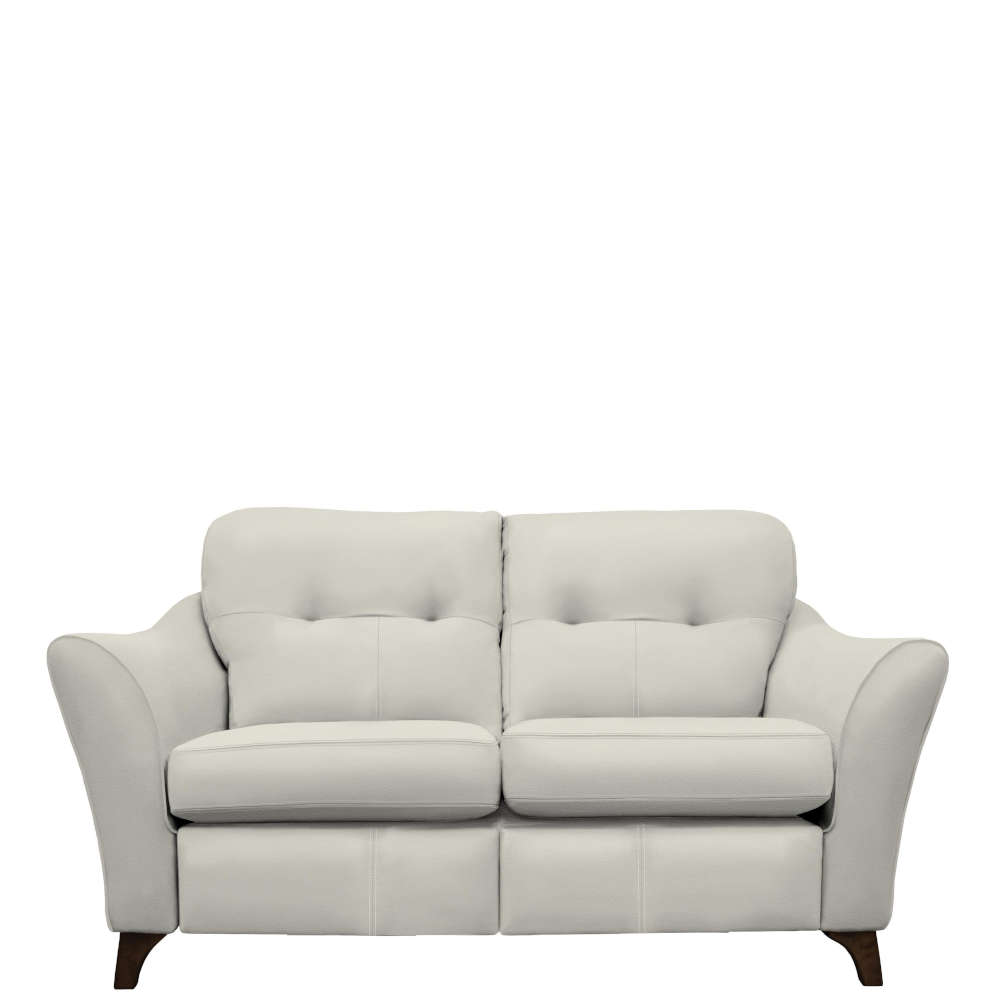 G Plan Hatton Leather 2 Seater Formal Back Sofa