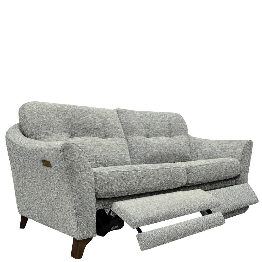 G Plan Hatton Fabric 3 Seater Formal Back Sofa With Power Footrest
