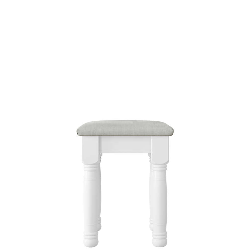 Inspiration Bedroom Upholstered Stool With Turned Legs