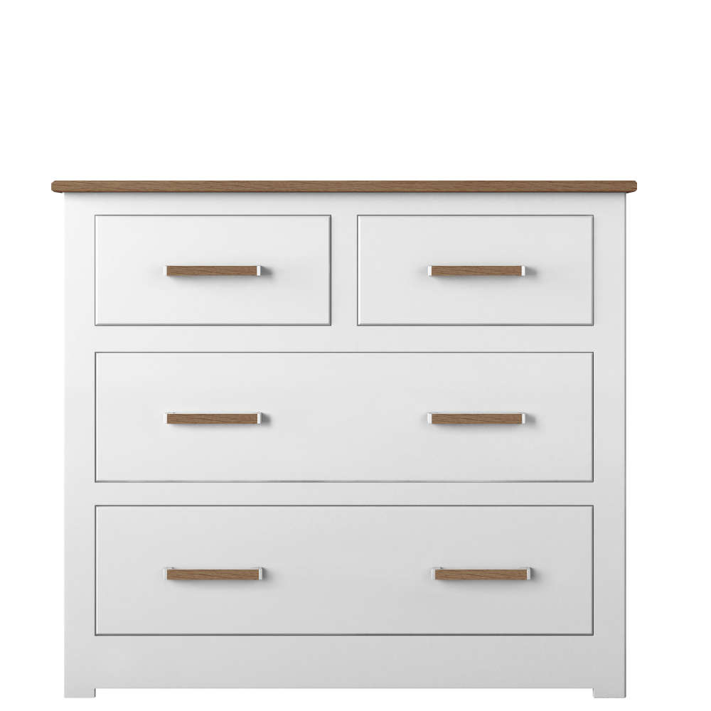 Modo Bedroom Oak Top 2 + 2 Chest Of Drawers