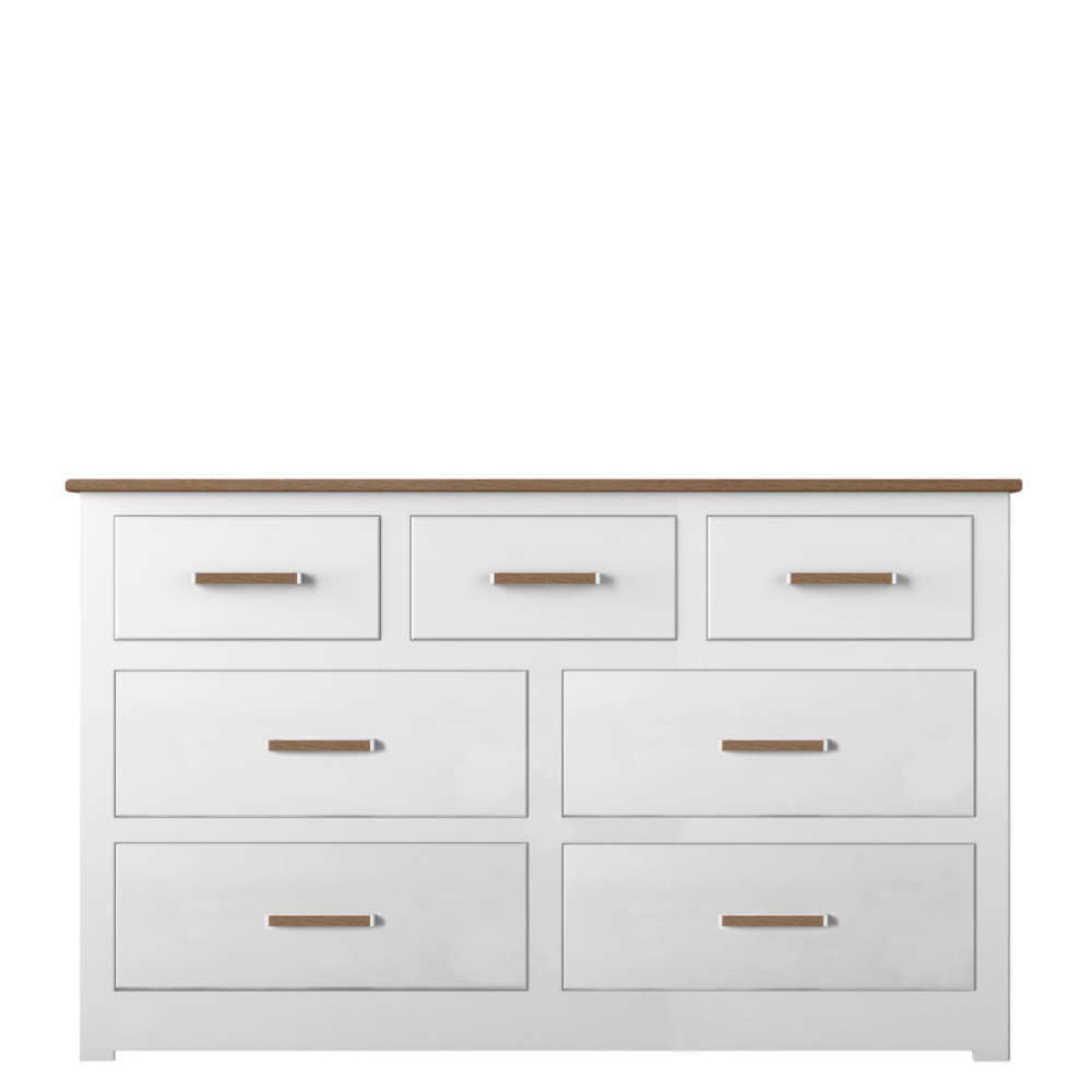 Modo Bedroom Oak Top 4 + 3 Chest Of Drawers