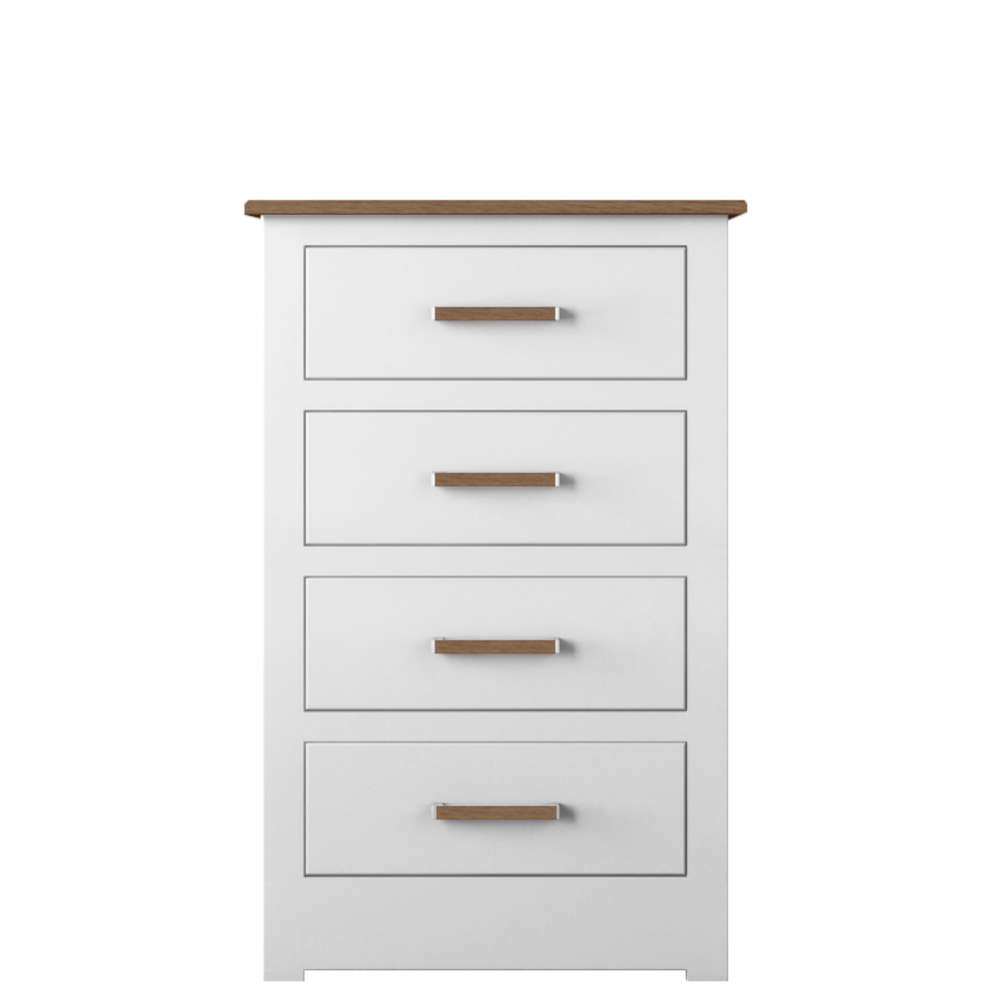 Modo Bedroom Oak Top 4 Drawer Wellngton Chest Of Drawers