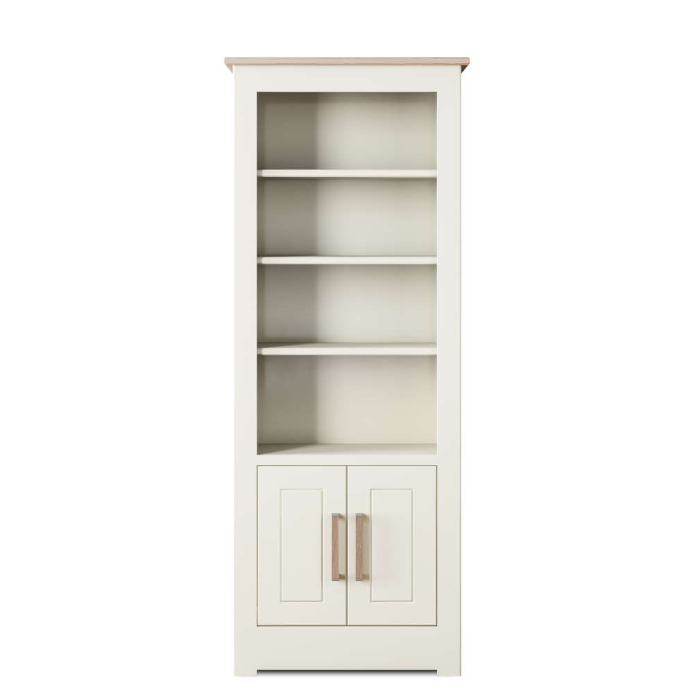 Modo Half Panelled Bookcase Wide Extra Tall