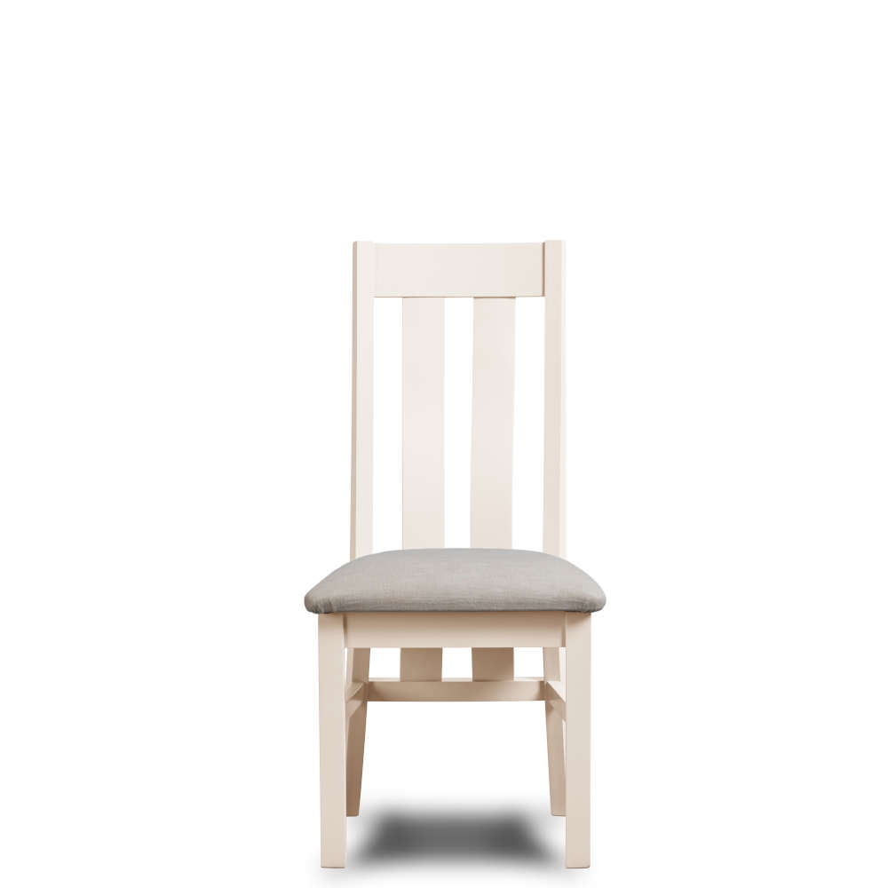 Modo Twin Slat Back Dining Chair With Fabric Pad