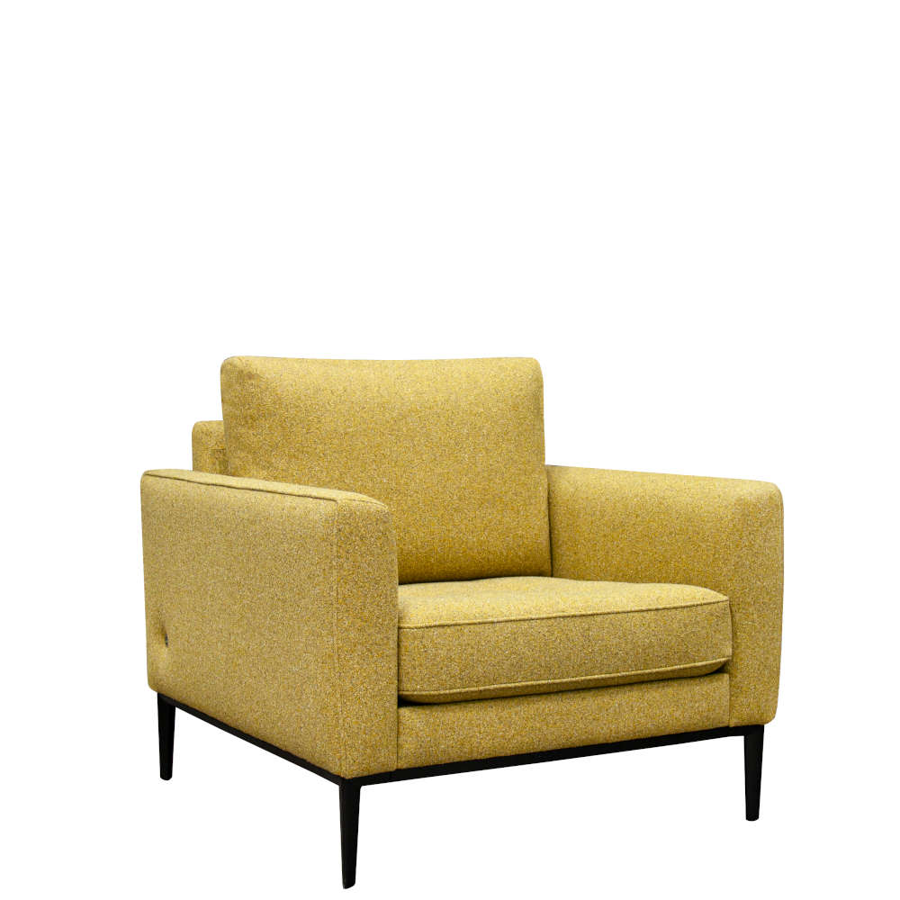 Jay Blades/ridley chair 3qtr metal plinth tweed citrus.jpg