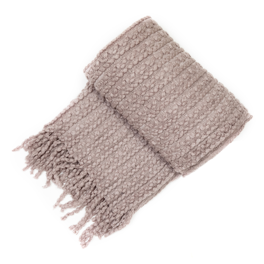 Brixton Taupe Throw