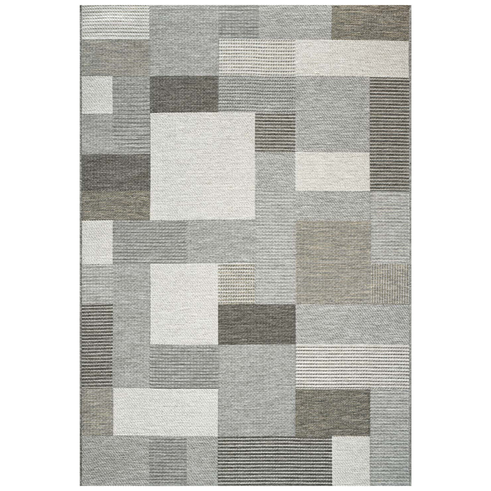 Brighton Natural Squares Indoor/Outdoor Rug