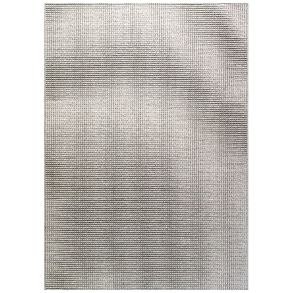 Brighton Mini Squares Pattern Natural Indoor/Outdoor Rug