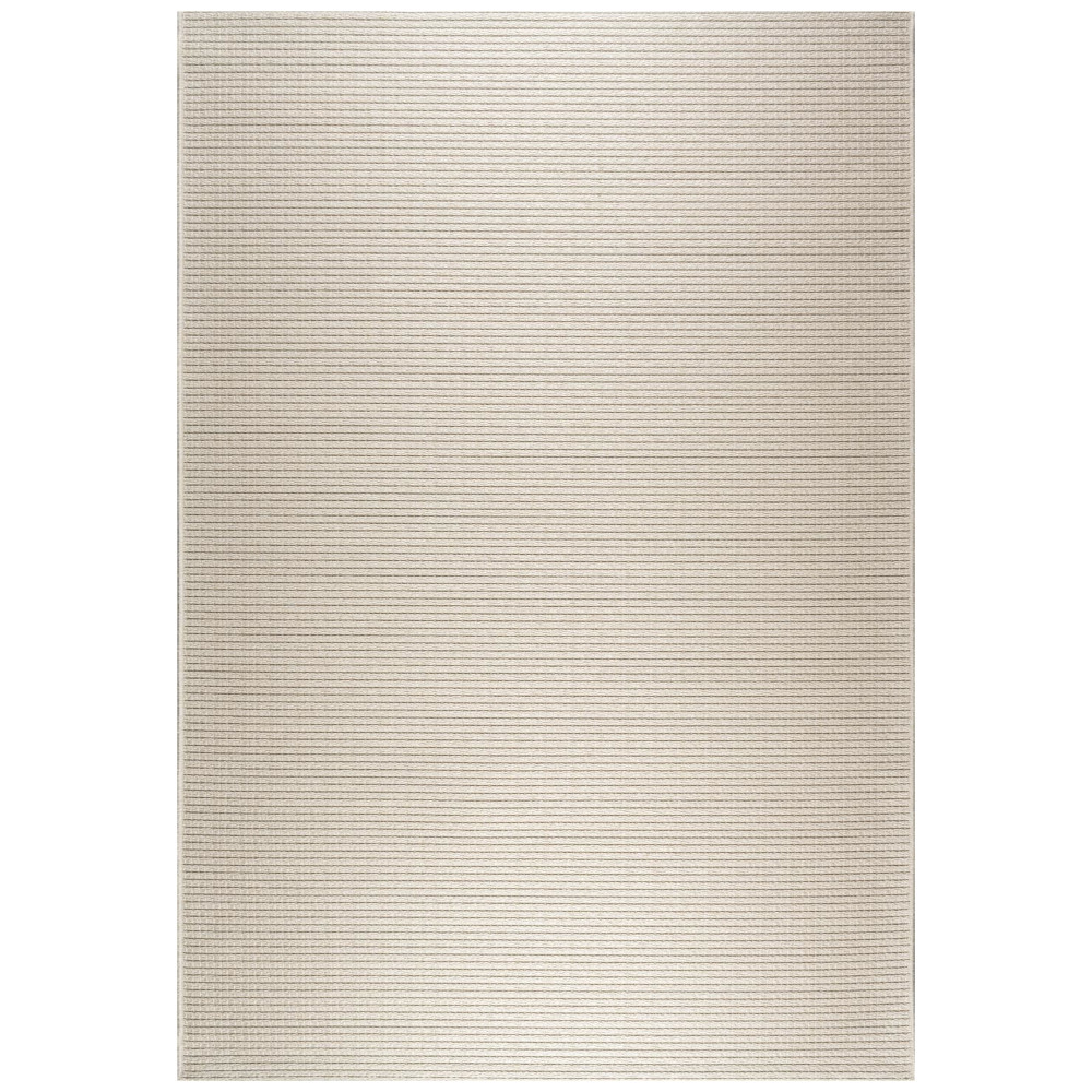 Brighton Mini Squares Pattern Light Beige Indoor/Outdoor Rug