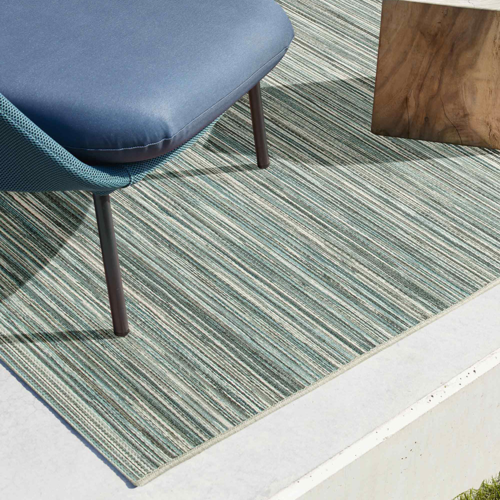 Brighton Ivory/Blue Indoor/Outdoor Rug