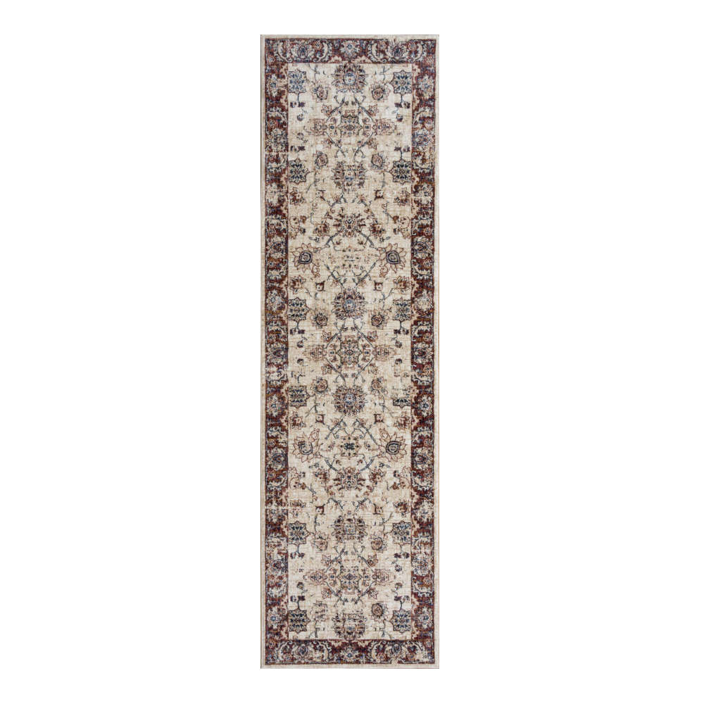 Alhambra Traditional Floral Ivory Runner
