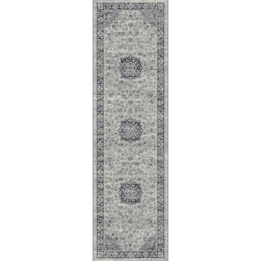 Da Vinci Traditional Pattern Grey/Blue Runner