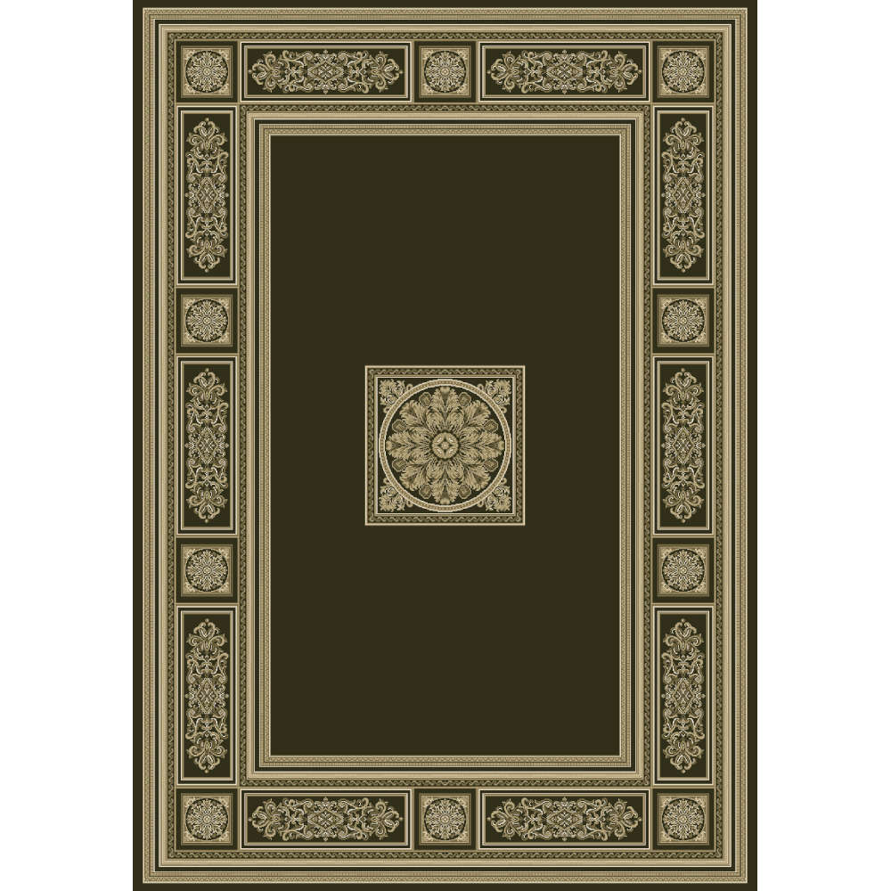 Traditional Art Deco Style Black Rug 300 x 390cm