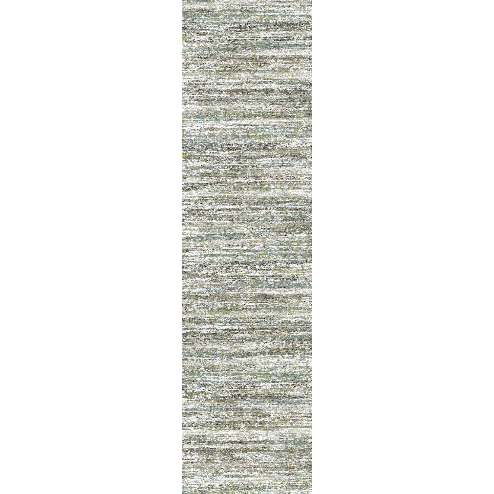 Teal Runner With Modern Abstract Stripe 67 x 340cm