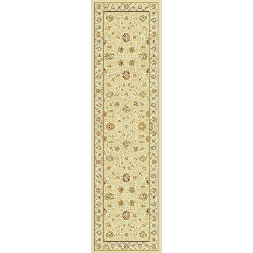 Noble Art Traditional Floral Cream Runner