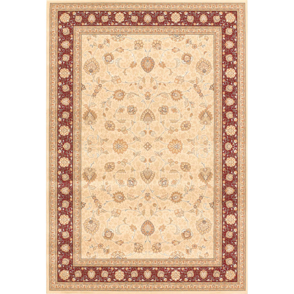 Noble Art Traditional Floral Cream/Red Rug