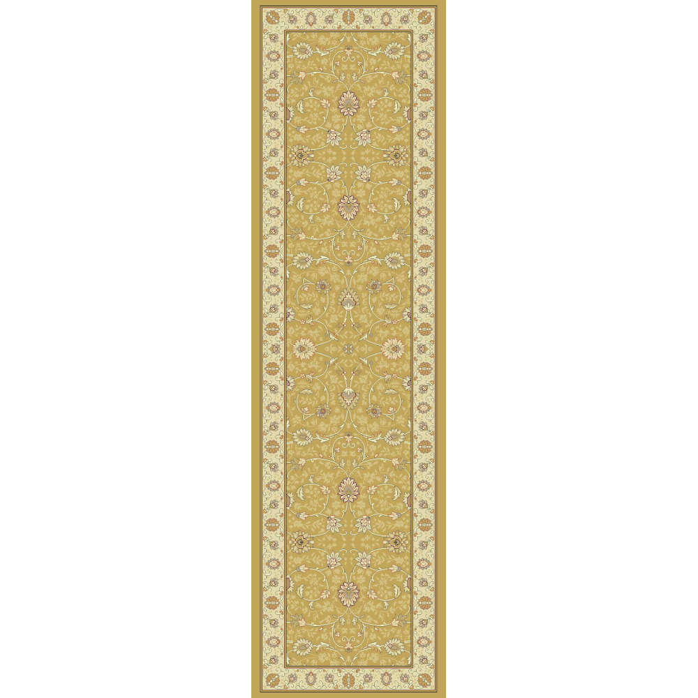 Noble Art Traditional Floral Gold Runner