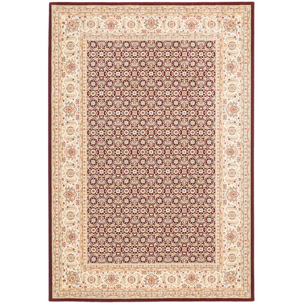 Noble Art Traditional Red Floral Pattern Rug