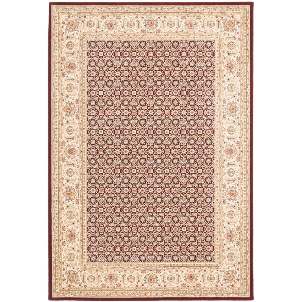 Noble Art Traditional Red Floral Pattern Rug