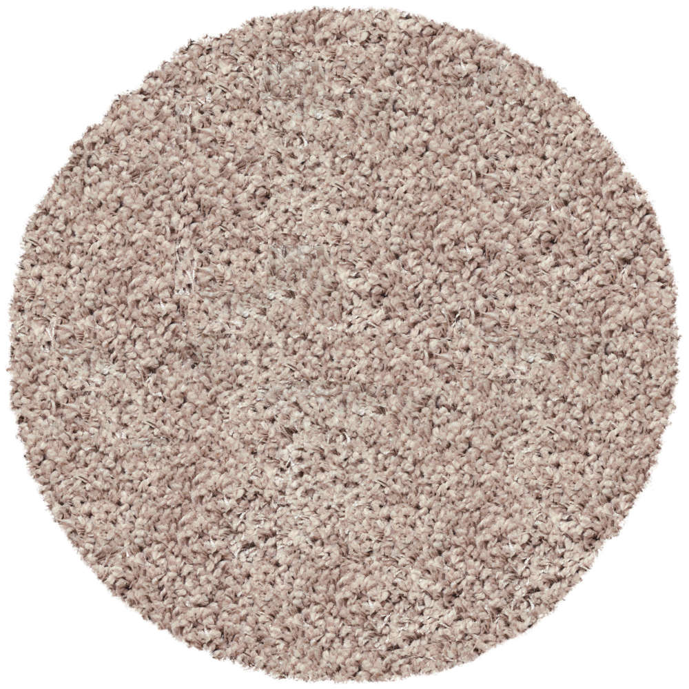 Twilight Linen Shaggy Circular Rug