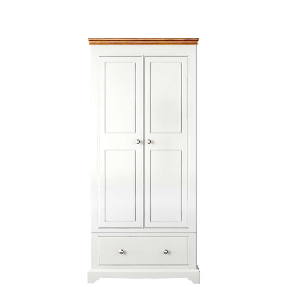 Inspiration Bedroom Oak Top Small Wardrobe With 1 Drawer