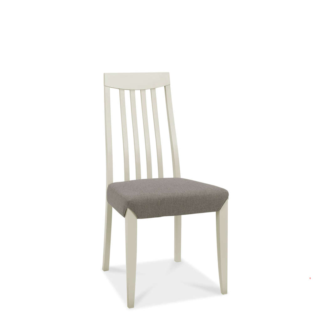 Blith Grey Slat Back Chair Titanium Fabric (Pair)