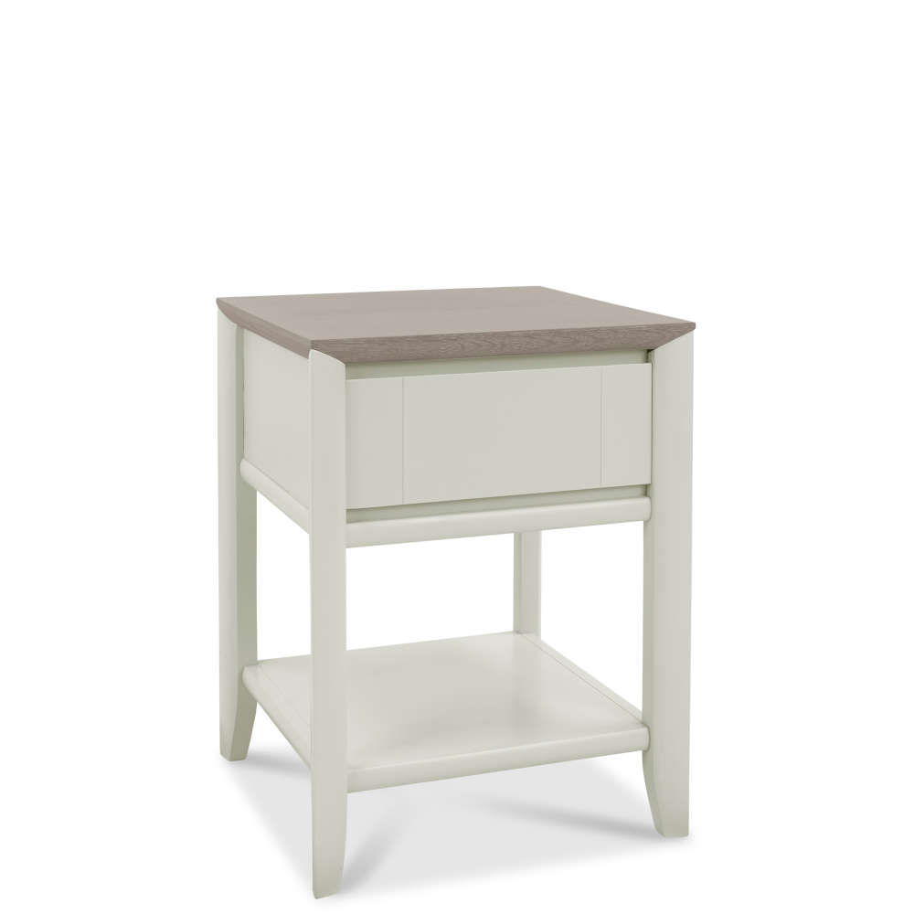 Blith Grey Lamp Table With Drawer