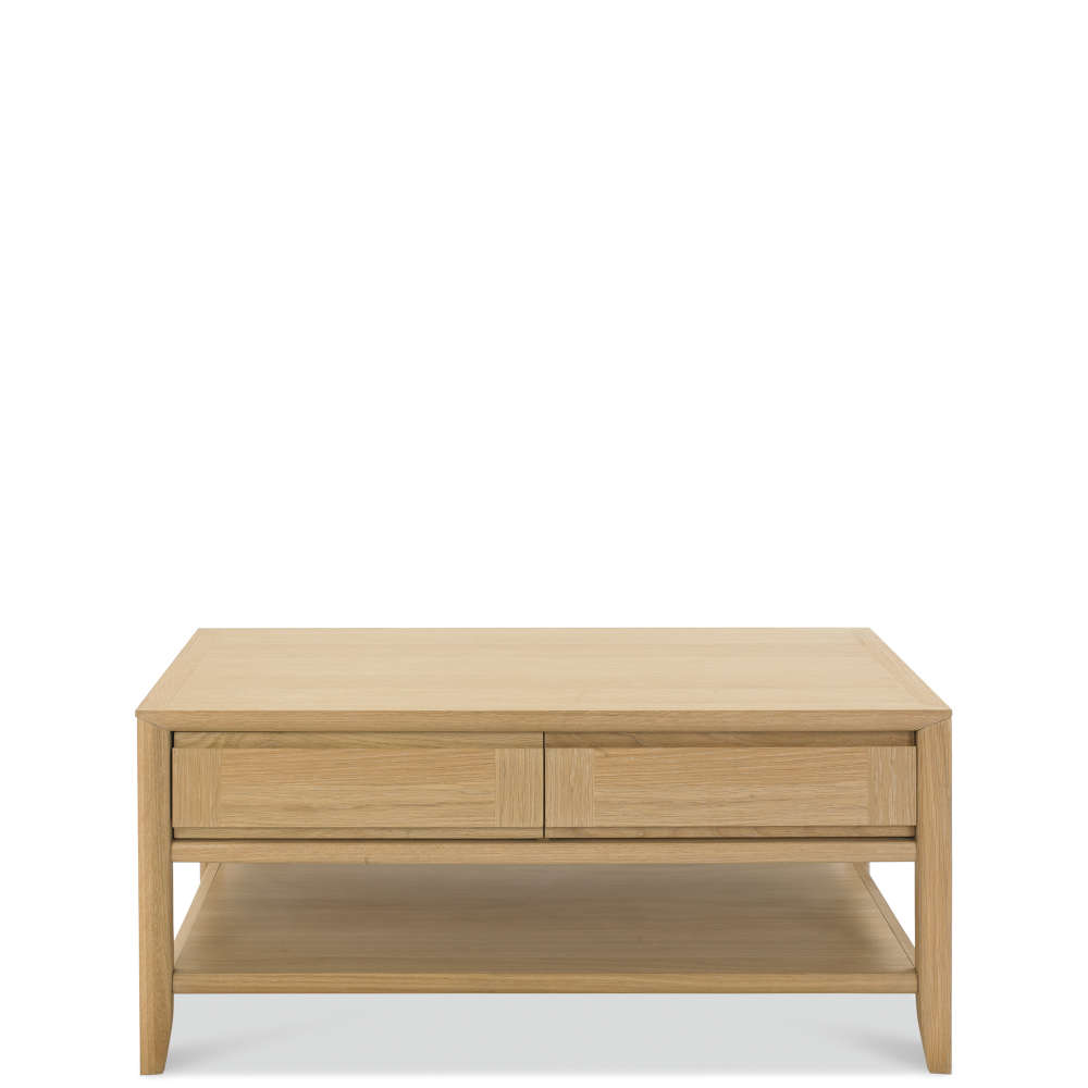 Bergen Oak Coffee Table With Drawer