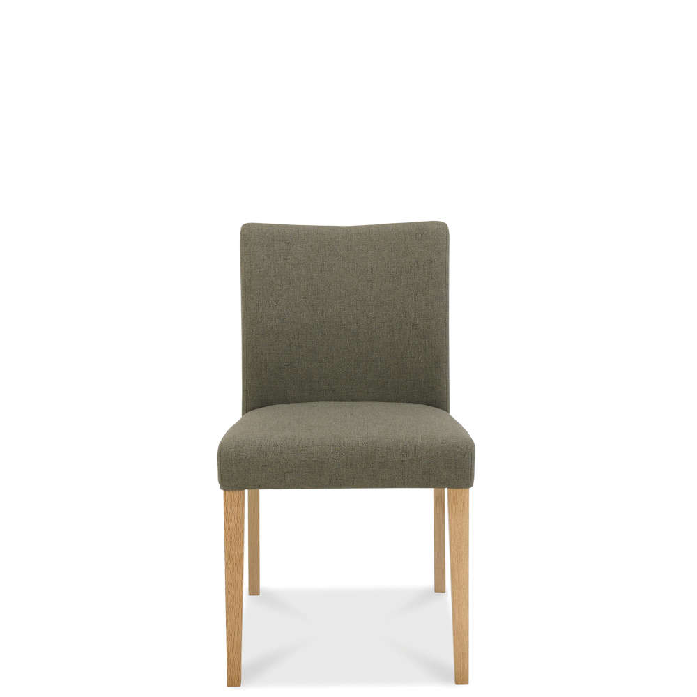 Beryl Oak Upholstered Chair Black Gold Fabric (Pair)