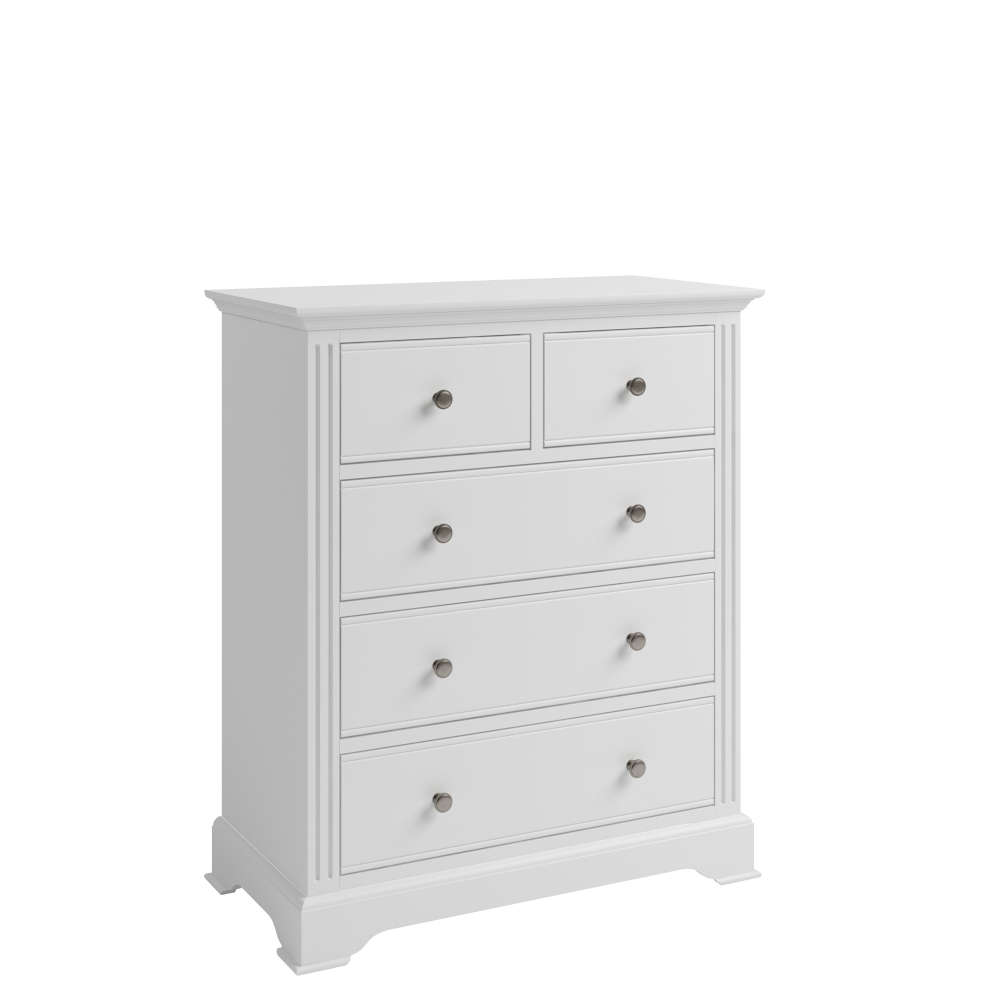 Bewdley White 2 Over 3 Chest Of Drawers