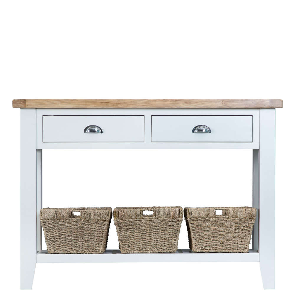 Tutnall Dining White Large Console Table