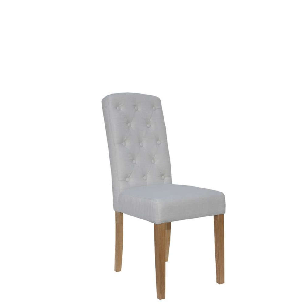 Doverdale Button Back Upholstered Chair - Natural