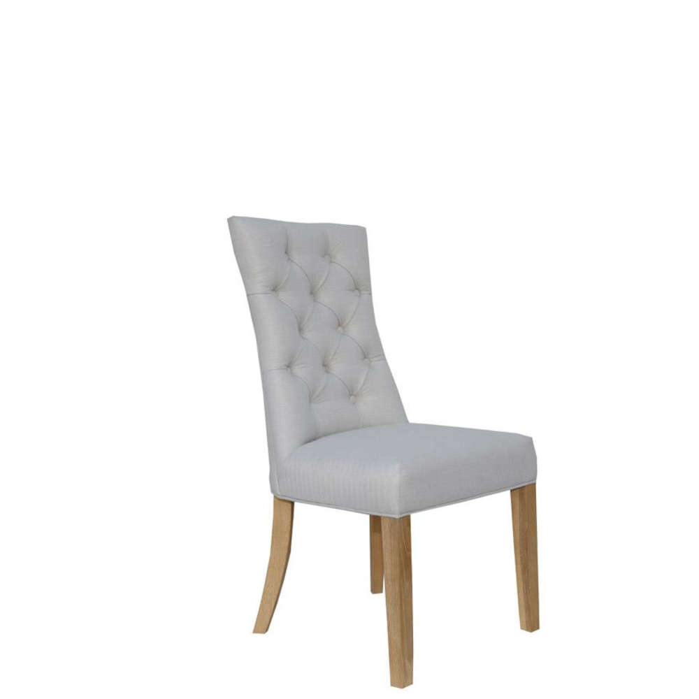 Doverdale Curved Button Back Chair - Natural