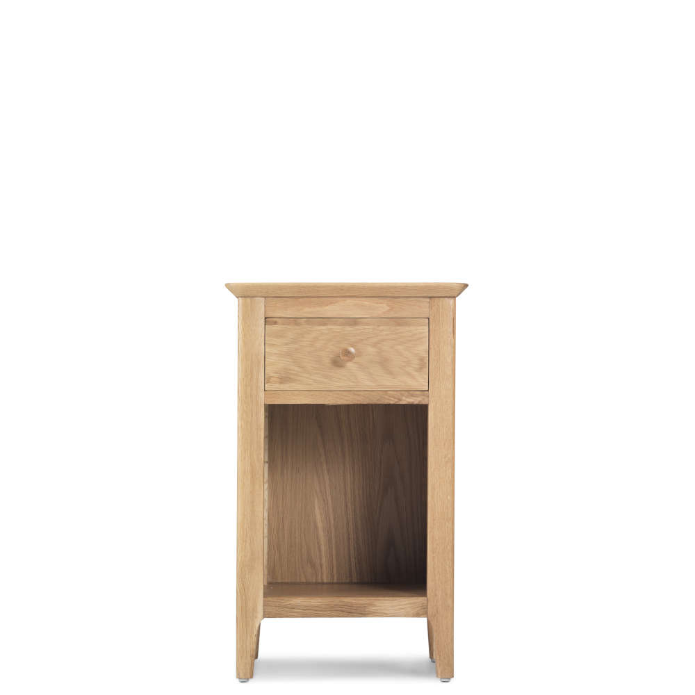 Witham Oak Bedside Cabinet 1 Drawer