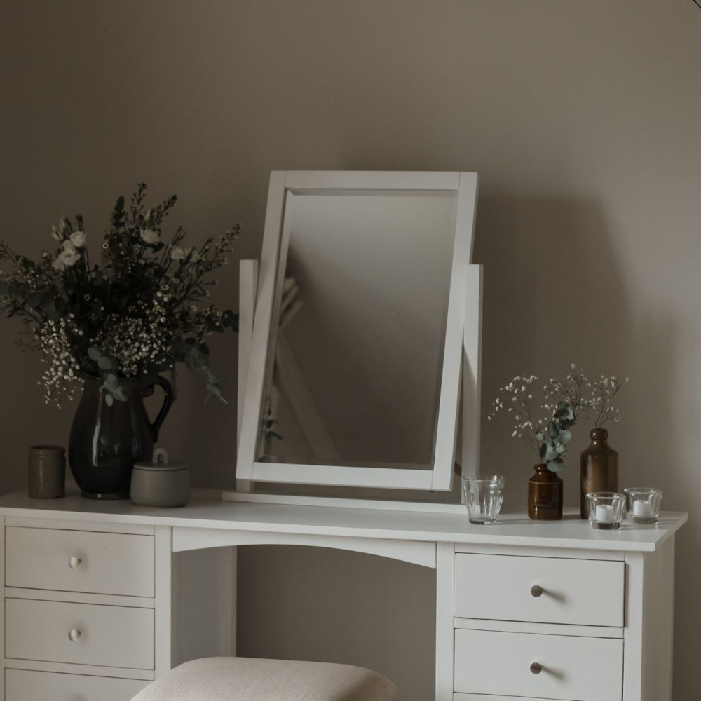 Embleton White Dressing Table Mirror