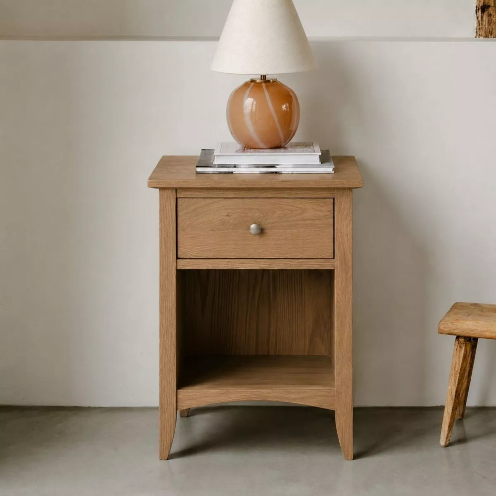 Embleton Oak 1 Drawer Bedside