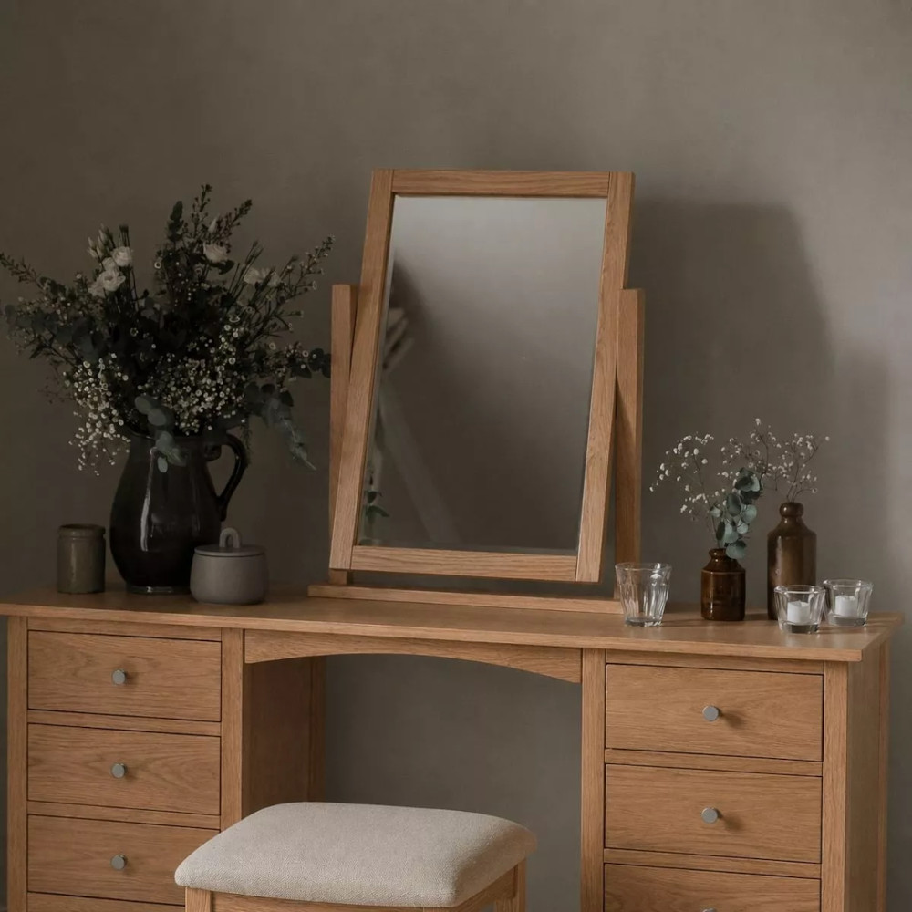Embleton Oak Dressing Table Mirror
