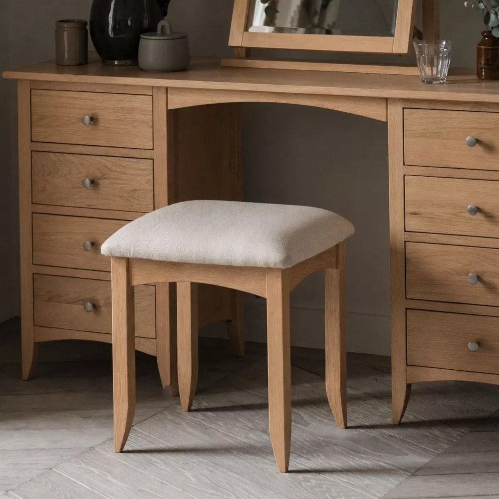 Embleton Oak Dressing Table Stool