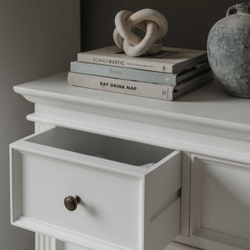 Statement Furniture/Gainsborough 2 Over 3 Chest in White - Close Up.jpg